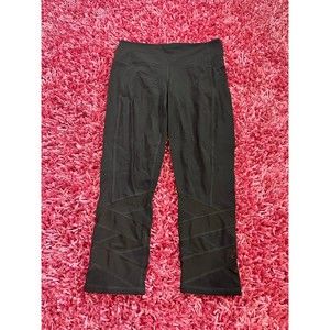 Athleta Mesh Crop Black Leggings